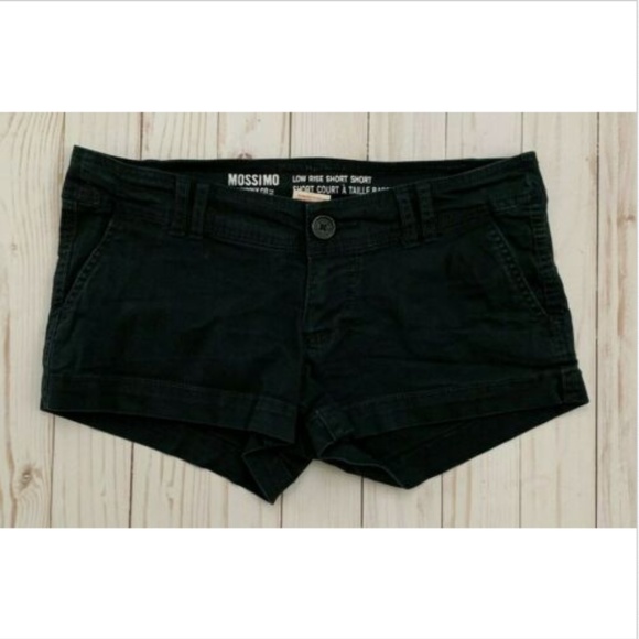 Mossimo Black Lowrise Short Shorts 